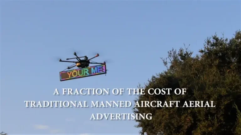 Drone advertising is a fraction of the cost